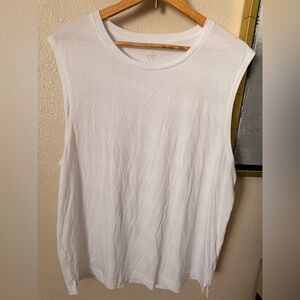 ALO Yoga White Muscle Tee